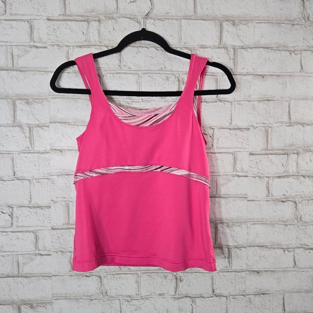 Adidas pink athletic tank